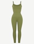 Wholesale High Stretchy Seamless Tummy Control Jumpsuit Removable cup pads