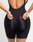 Wholesale Low-cut Back Body Shaper with Built-in Removable Fake Buttocks and Crotch Pads
