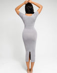 Wholesale Low-cut Back Body Shaper with Built-in Removable Fake Buttocks and Crotch Pads