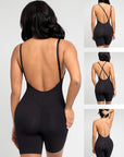 Wholesale Low-cut Back Body Shaper with Built-in Removable Fake Buttocks and Crotch Pads