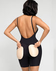 Wholesale Low-cut Back Body Shaper with Built-in Removable Fake Buttocks and Crotch Pads