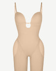 Wholesale Low-cut Back Body Shaper with Built-in Removable Fake Buttocks and Crotch Pads