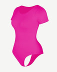 Wholesale Seamless One-Piece Short-Sleeved Thong Bodysuit