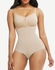 Wholesale Large Size Full Body Shaper Fajas Front Zipper Smooth Abdomen