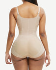 Wholesale Large Size Full Body Shaper Fajas Front Zipper Smooth Abdomen