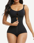 Wholesale Large Size Full Body Shaper Fajas Front Zipper Smooth Abdomen