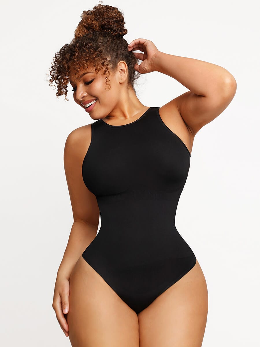 Wholesale Seamless Outer Crew Thong Bodysuit