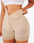 Wholesale 3-bones Triple-breasted High-waisted Elastic Body Pants