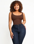 Wholesale🌿 Eco-friendly Seamless Outerwear Belly Control Thong Bodysuit