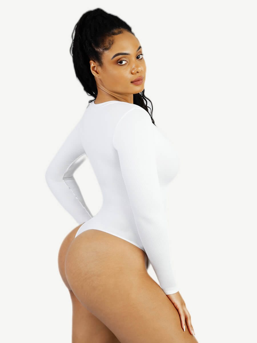 Wholesale Seamless Long Sleeve Outerwear Bodysuit