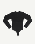 Wholesale Long Sleeved V-neck Waist Shaping Tummy Control Seamless Bodysuit